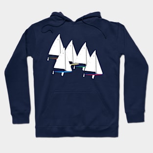 Y-Flyer Sailboats Racing Hoodie